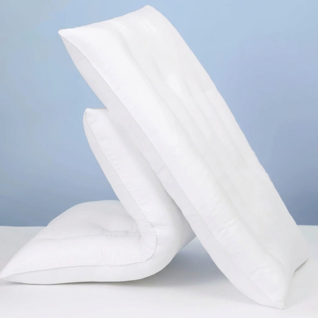 Pure Cotton Low Loft Pillow for Flat Sleep with Thin Fill