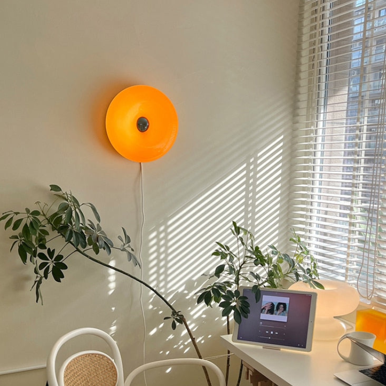Modern Round Glass Dimmable Wall Sconce