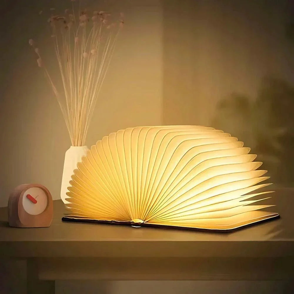 Lumibook Foldable Table Lamp for Travel with USB Glow