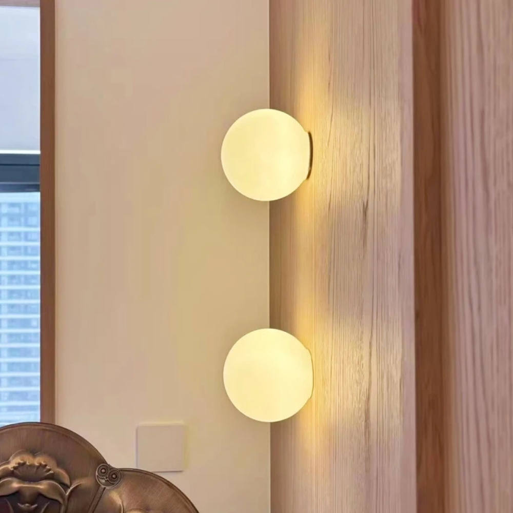 Aurora Frosted Glass Wall Sconce