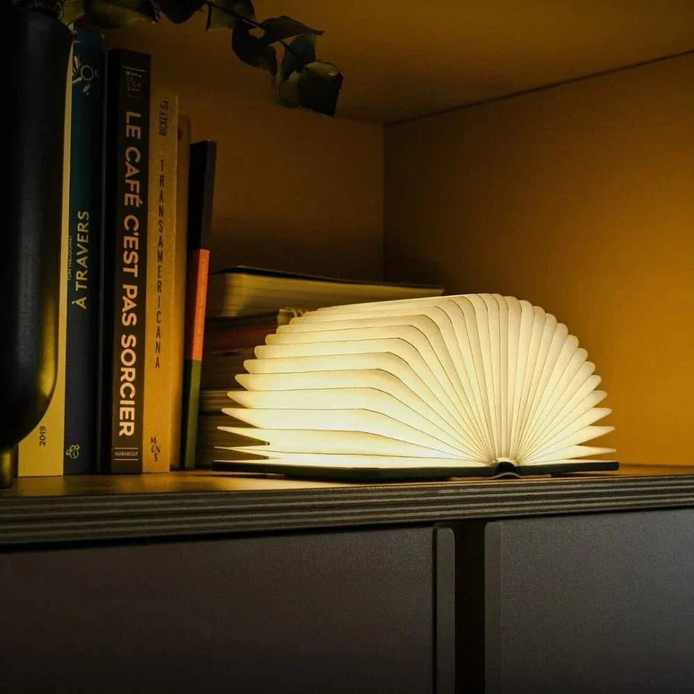 Lumibook Foldable Table Lamp for Travel with USB Glow
