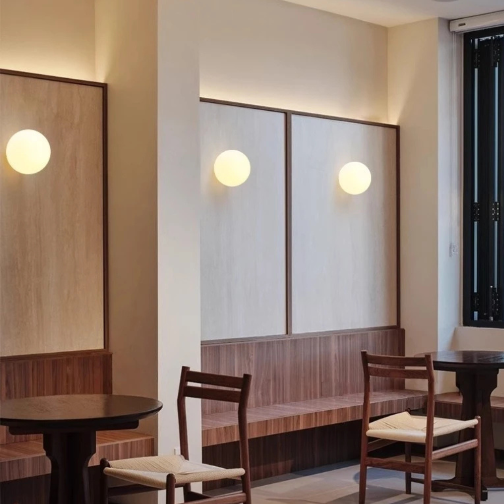 Aurora Frosted Glass Wall Sconce
