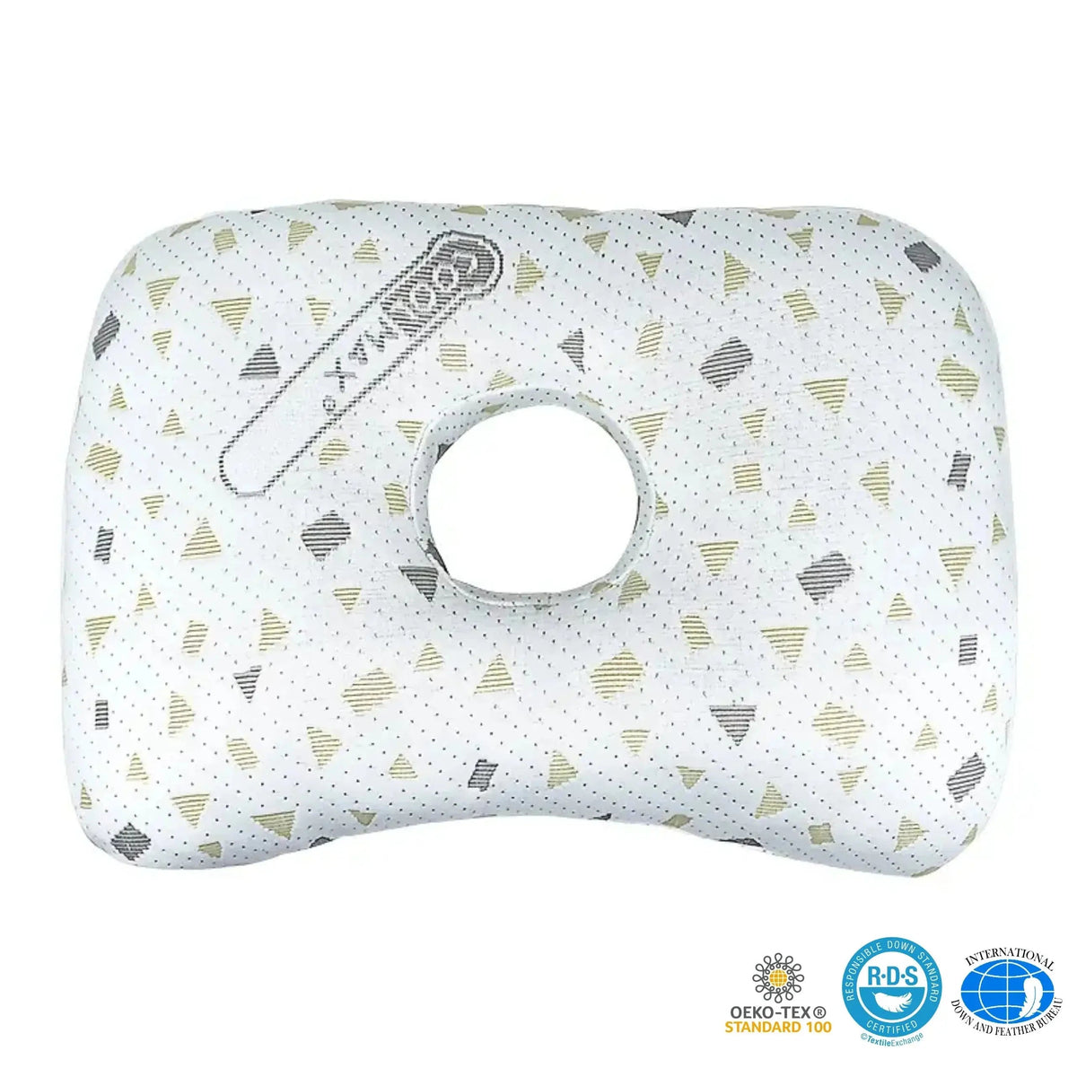 Ear Piercing Pillow for Side Sleepers with Cotton Comfort