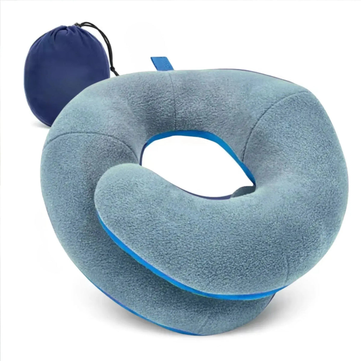 Travel Neck Pillow for Flights with Double Head Support