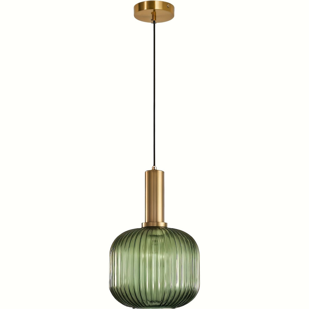 Rilla Glass Pendant Light for Kitchens with Brass Finish