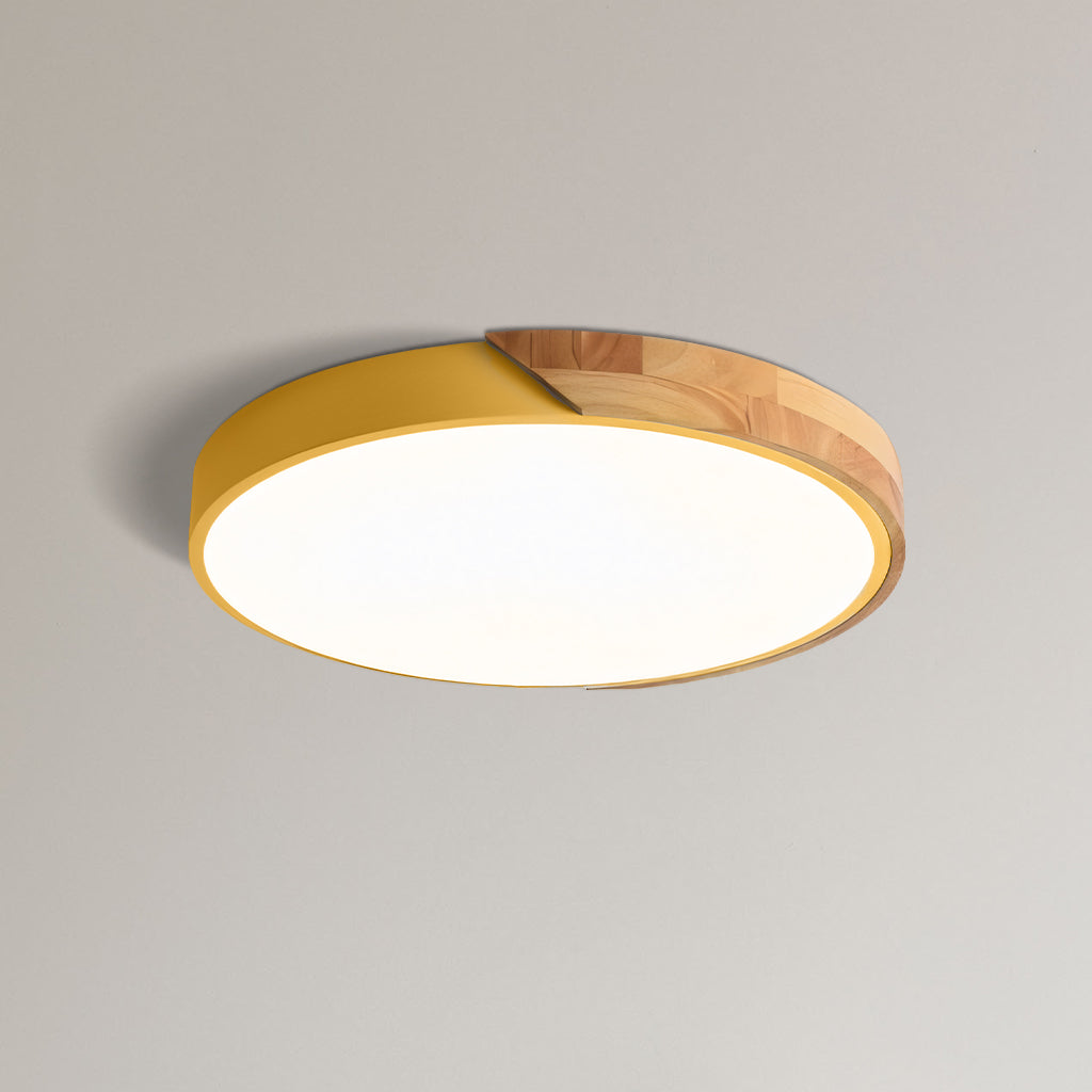 Pastel Macaron Round Dimmable Ceiling Lamp