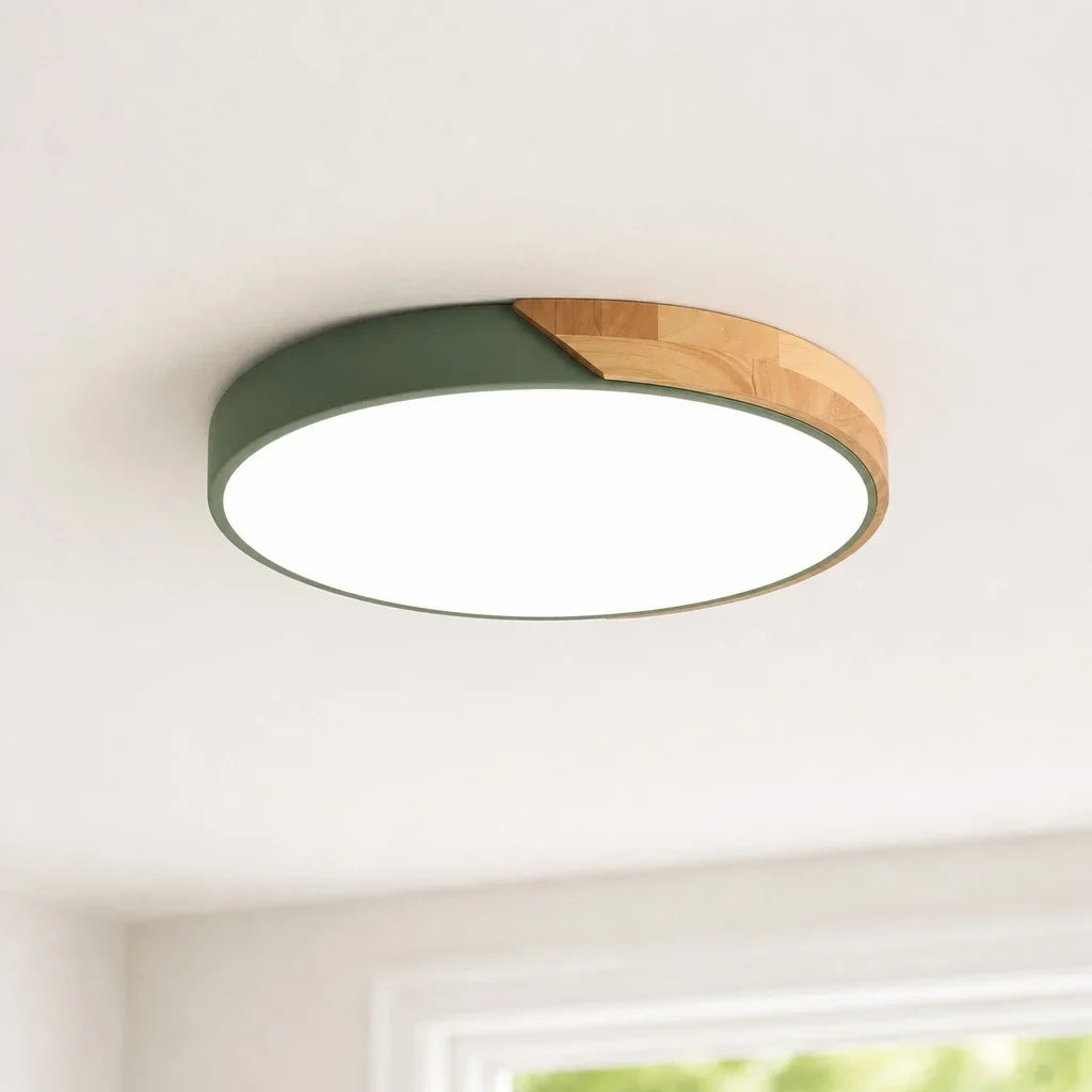Pastel Macaron Round Dimmable Ceiling Lamp