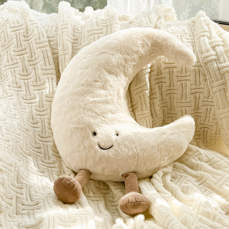 Velmora Sun & Moon Velvet Throw Pillow for Bedrooms