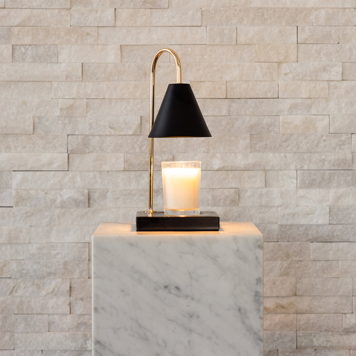 Cygnet Gooseneck Candle Warmer Lamp with Marble Base