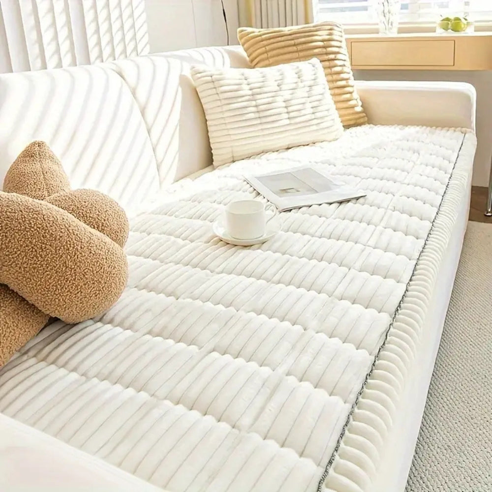 Pelvane Ruffled Edge Flannel Couch Throw
