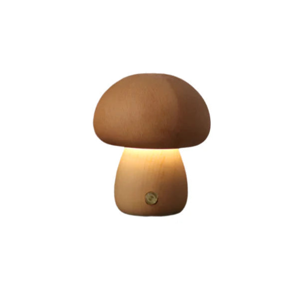 Glenmara Wood Mushroom Touch Night Light