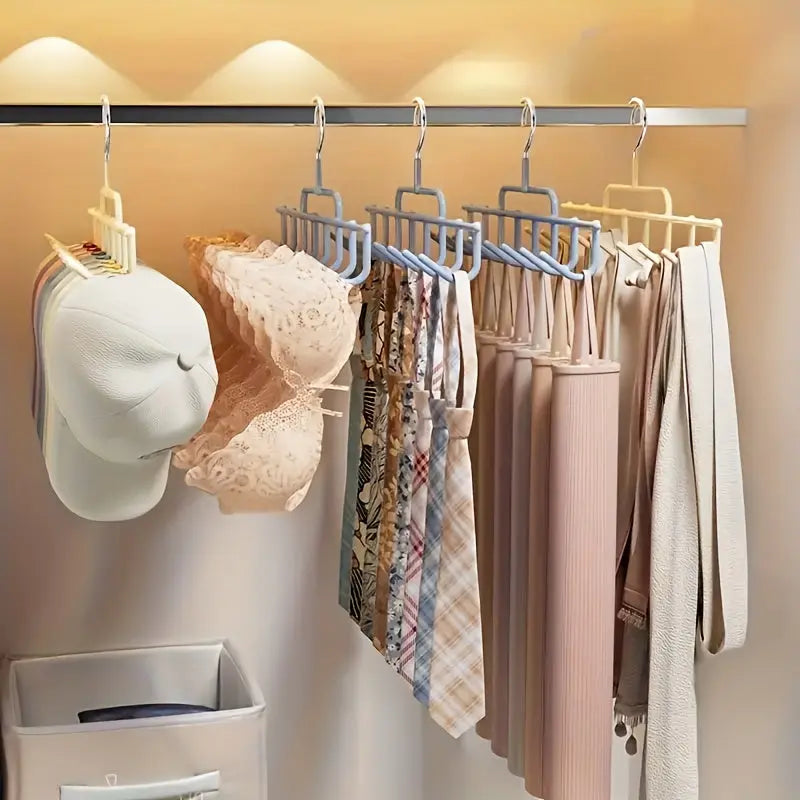 Rotating Hook Hanger for Closets with Space-Saving Design