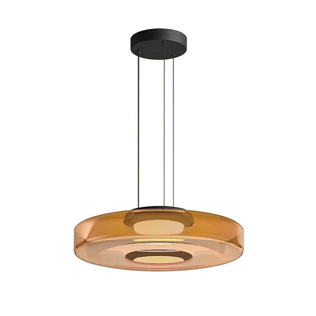 Glaucus Multi-Layer Glass Pendant Light amber 1 layer