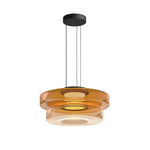 Glaucus Multi-Layer Glass Pendant Light amber 2 layer