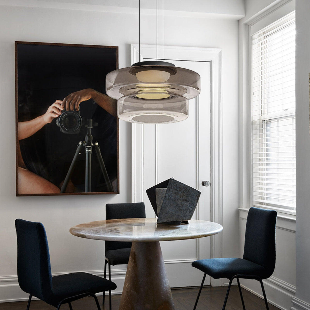 Glaucus Multi-Layer Glass Pendant Light detail 2