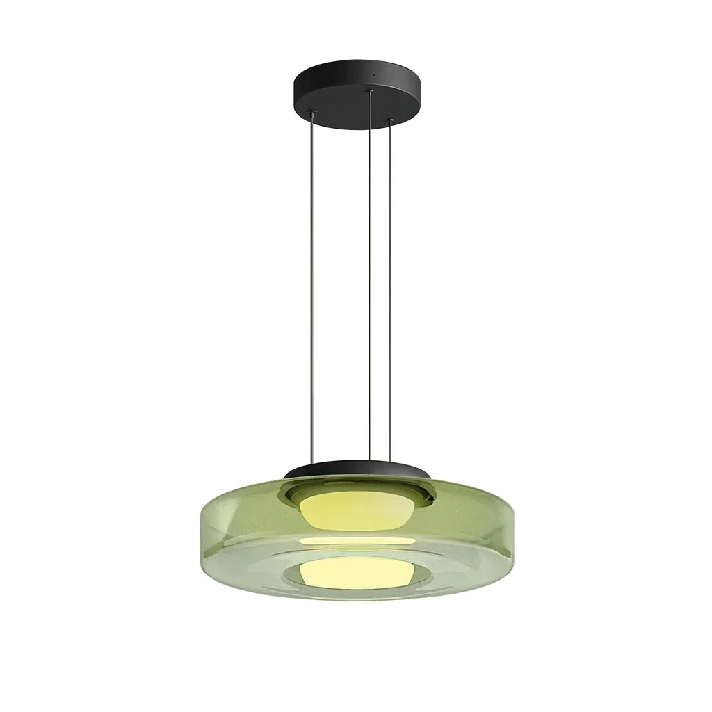 Glaucus Multi-Layer Glass Pendant Light green 1 layer