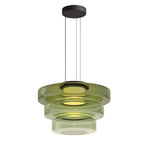 Glaucus Multi-Layer Glass Pendant Light green 3 layer