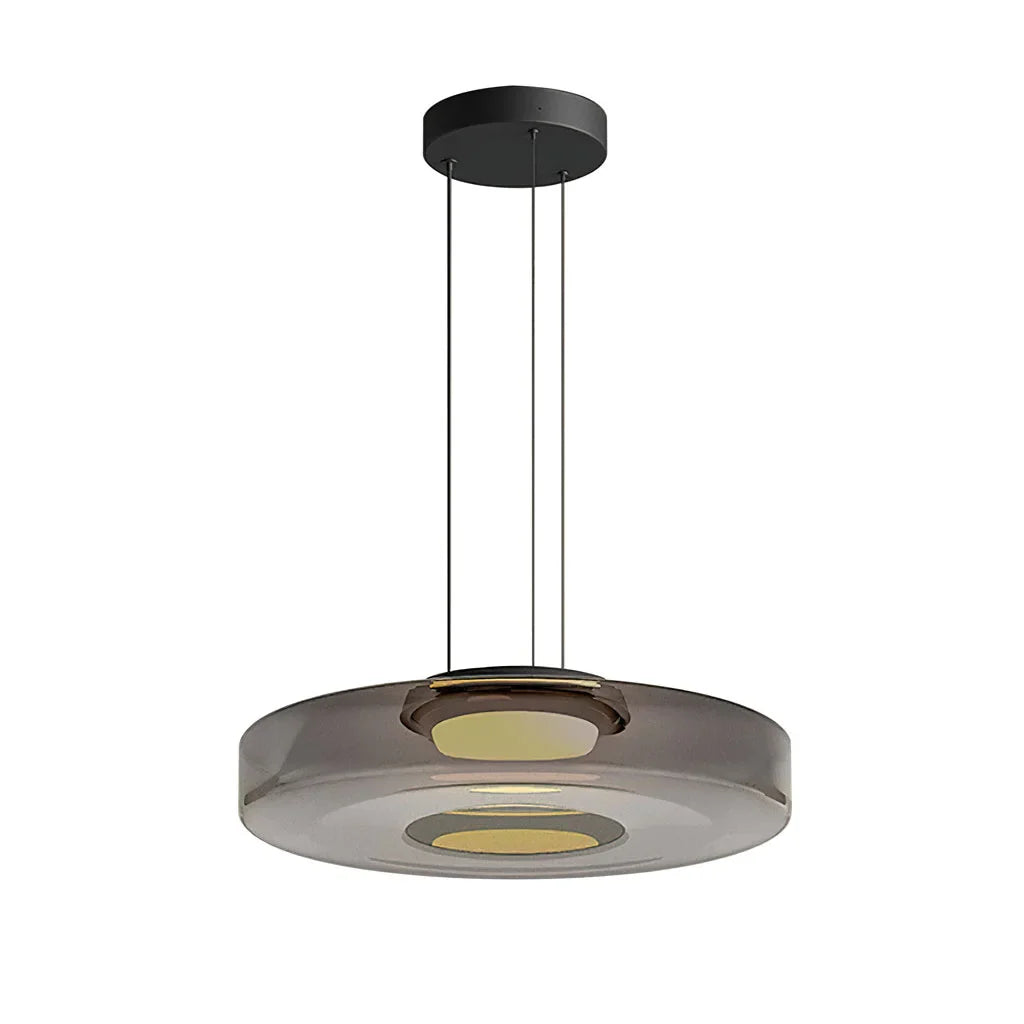 Glaucus Multi-Layer Glass Pendant Light grey 1 layer