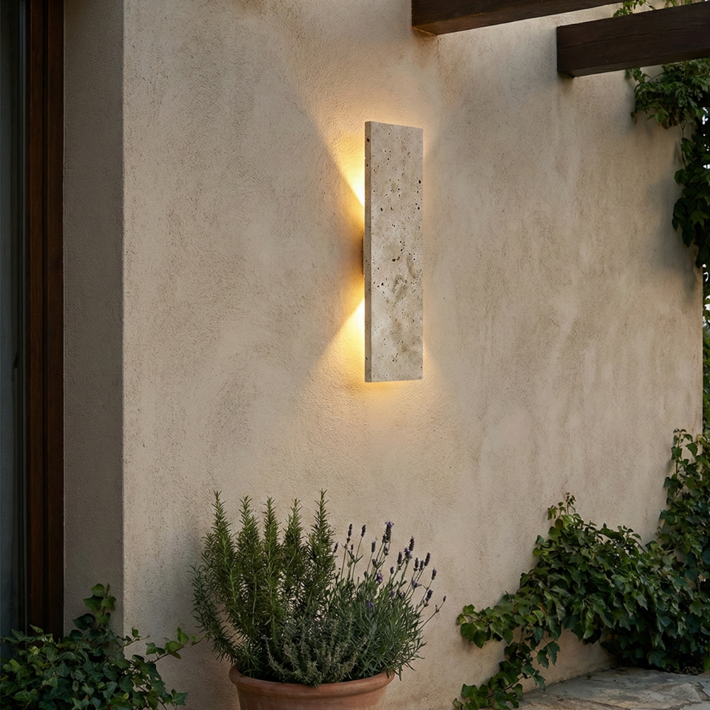 Terra Natural Stone Outdoor Wall Sconce