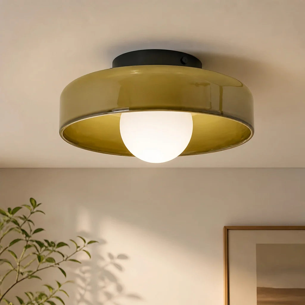 Versatile Glass Disc Ceiling & Wall Light