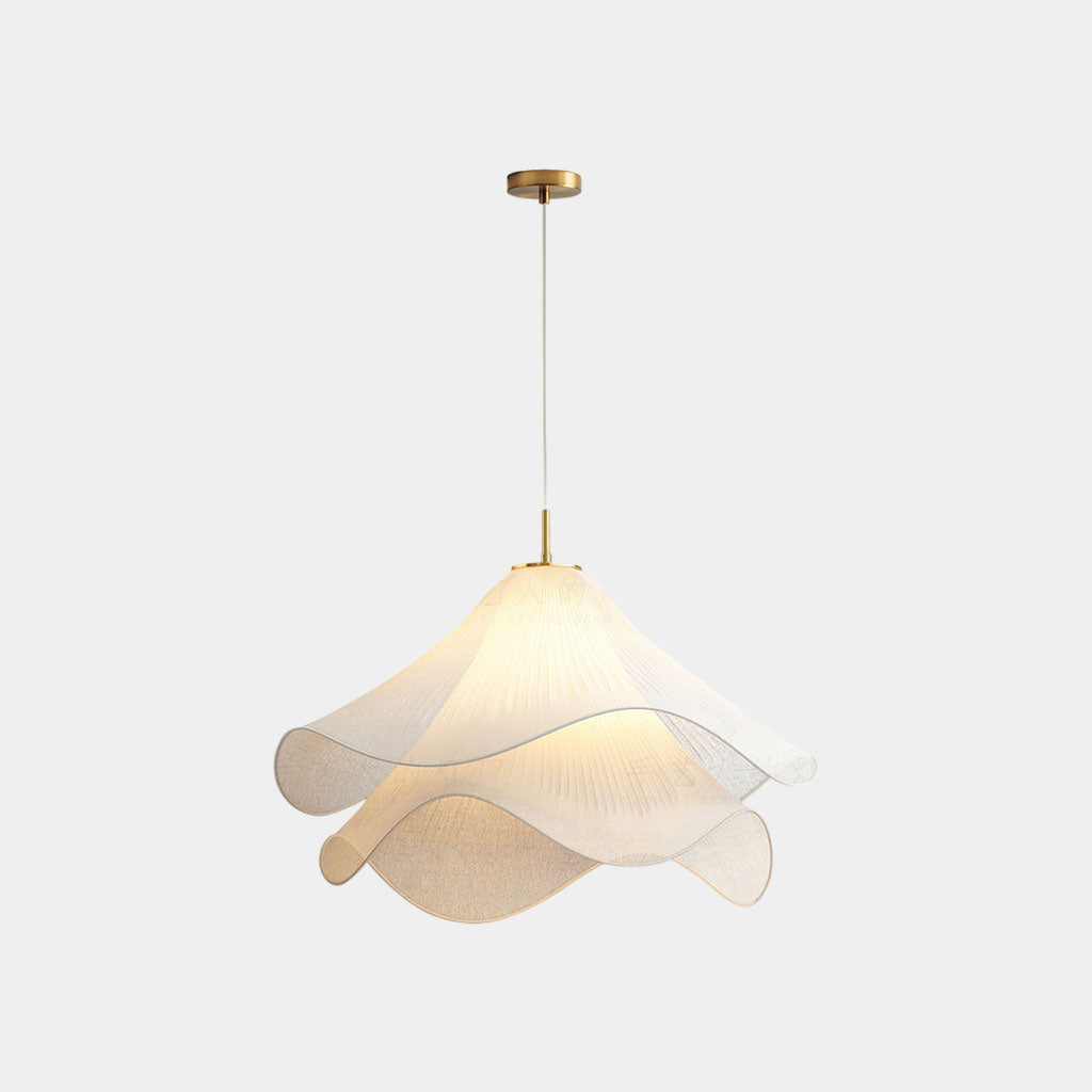 French Petal Fabric Pendant Light