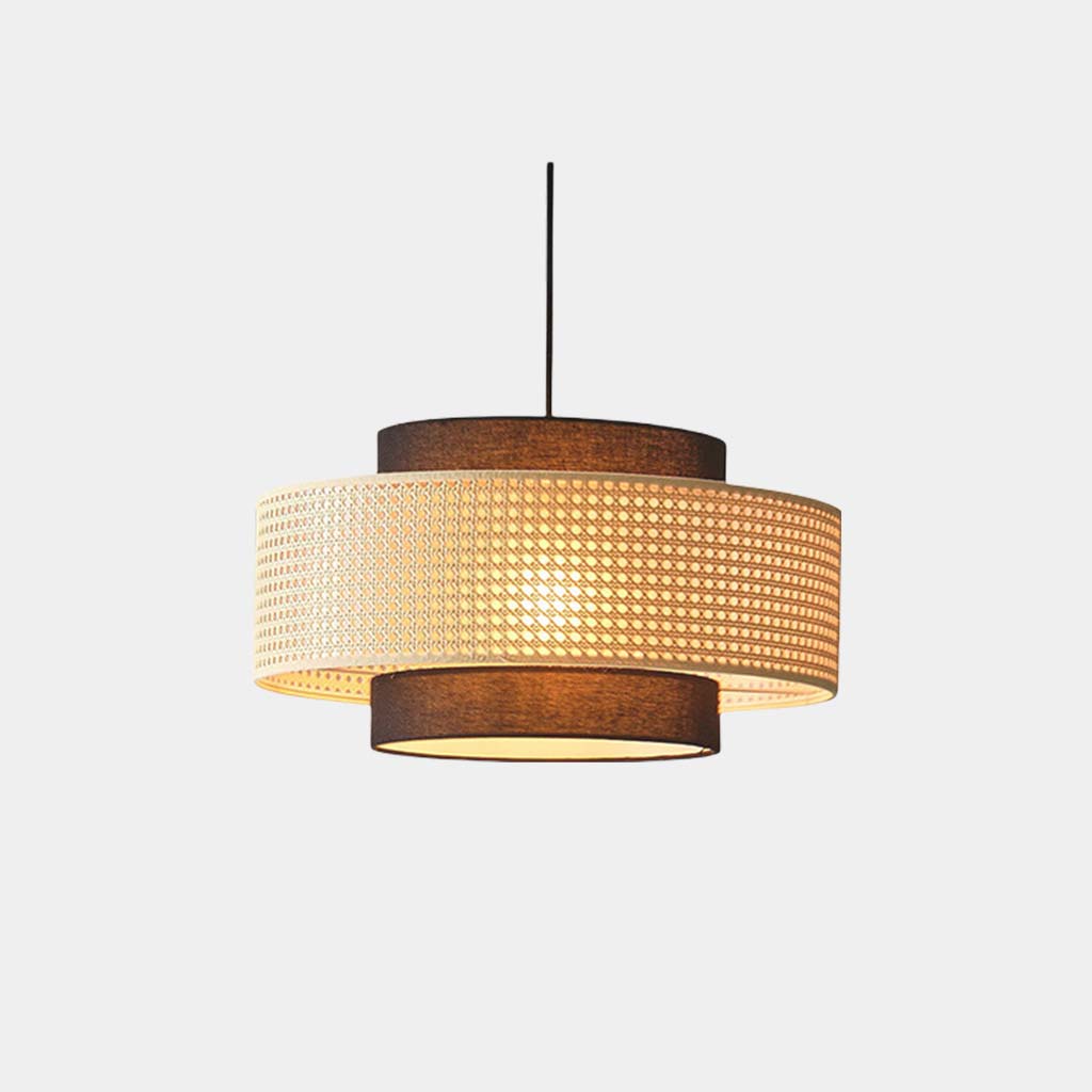 Japandi Rattan Lantern Pendant Light