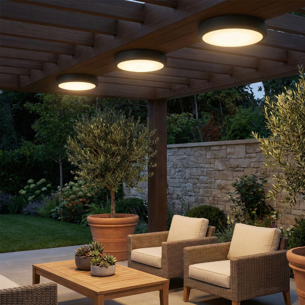 Aria IP65 Flush Mount Outdoor Ceiling Light