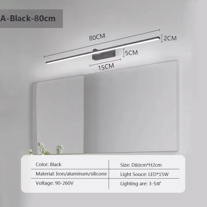 Linyra LED Vanity Light Bar for Bathroom with 100cm Option