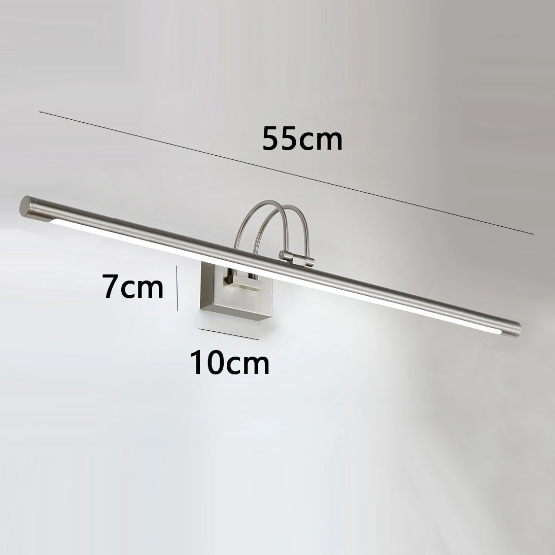 Brisa Rotating LED Vanity Light for Mirror with Iron Frame