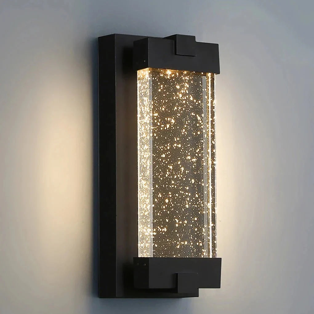 Prism Bubble Crystal Outdoor Wall Lamp