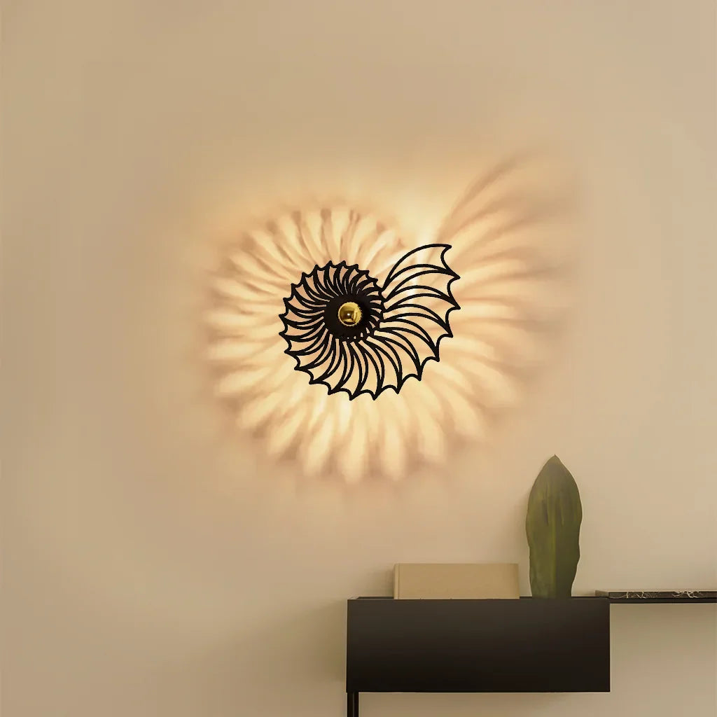 Spiral Nautilus Decorative LED Wall Lamp