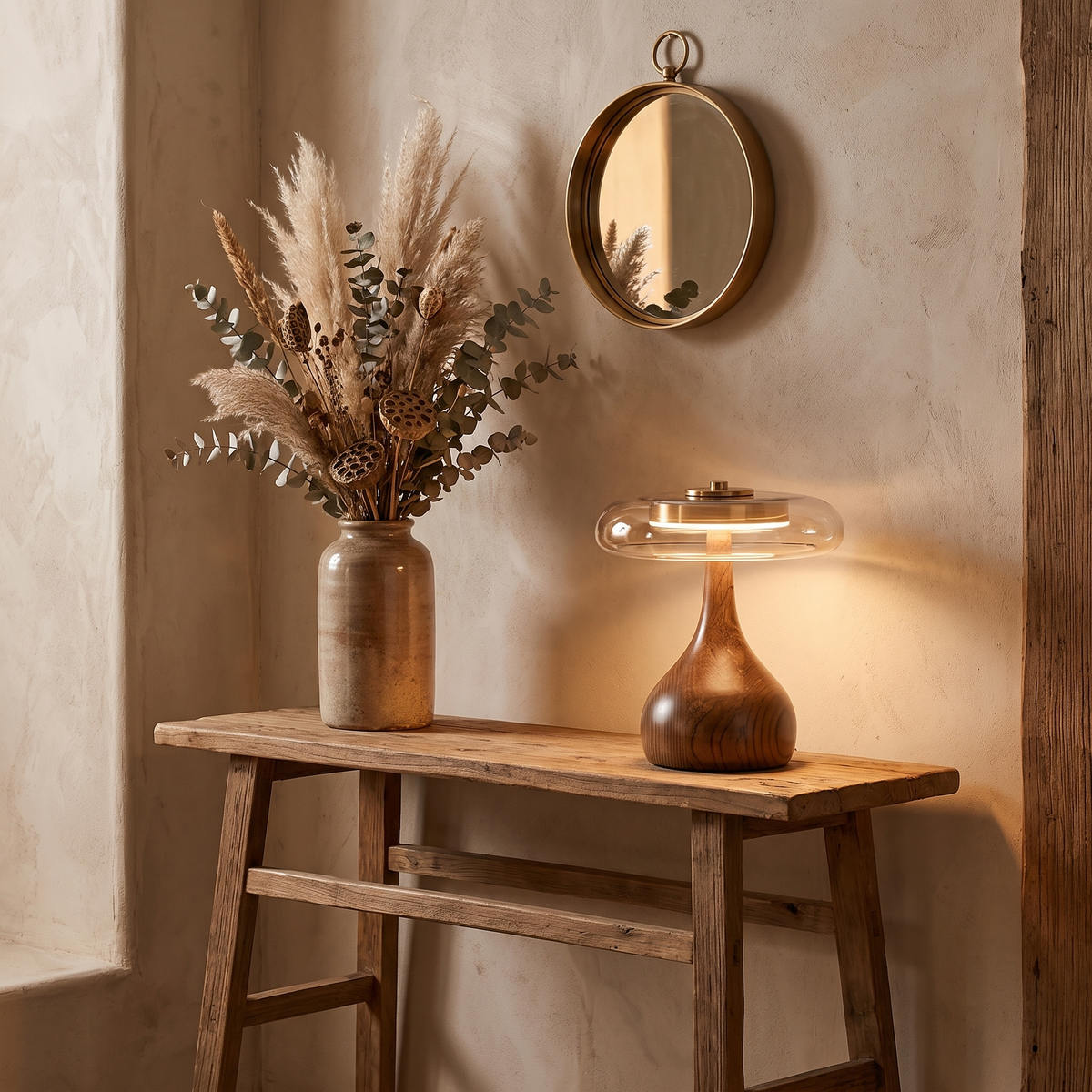 Sienna Table Lamp — entryway console