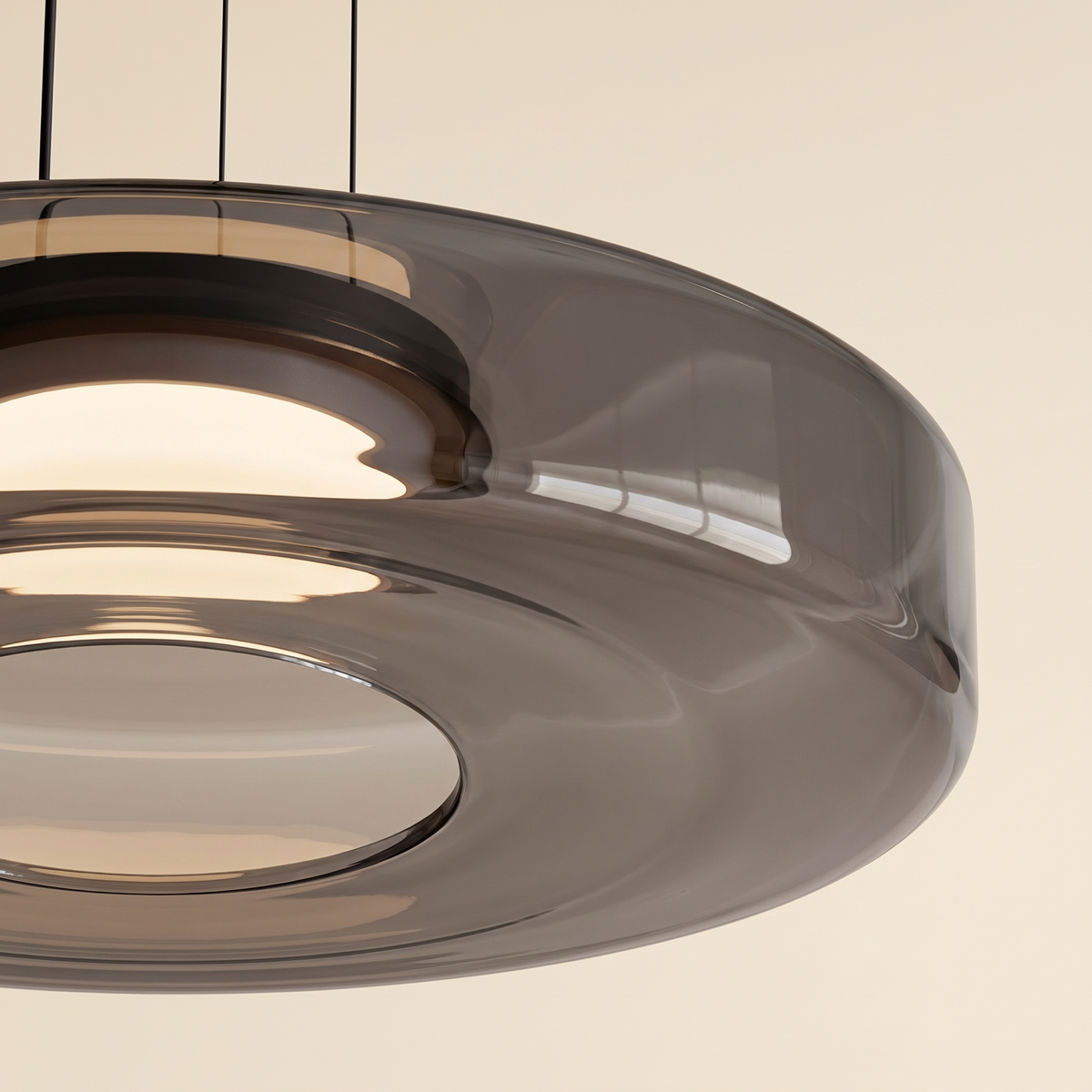 Glaucus Pendant Light — Smoke Grey 1-layer detail