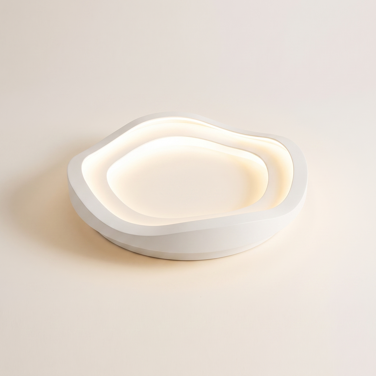 Flush Mount Ceiling Light Minimalist Wave LED Dimmable