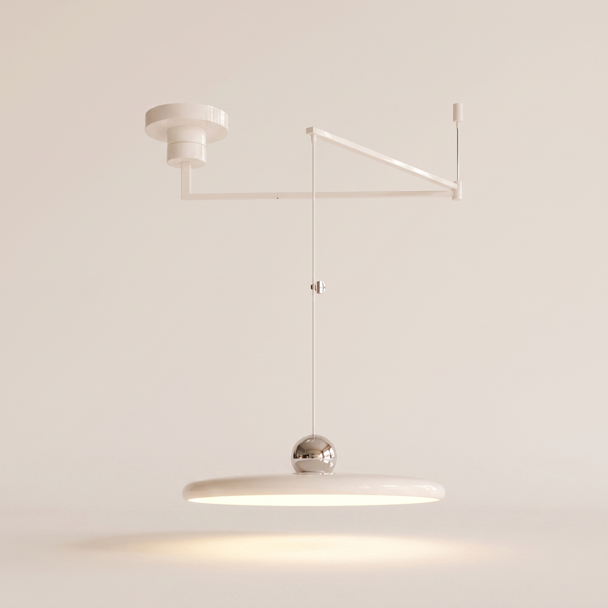 Pendant Light Adjustable Swing Arm UFO Dimmable