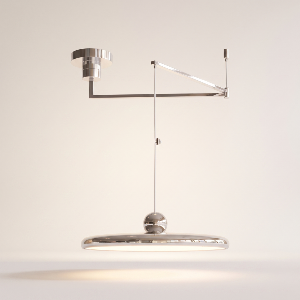 Pendant Light Adjustable Swing Arm UFO Dimmable