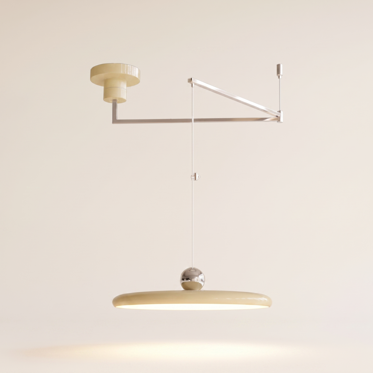 Pendant Light Adjustable Swing Arm UFO Dimmable