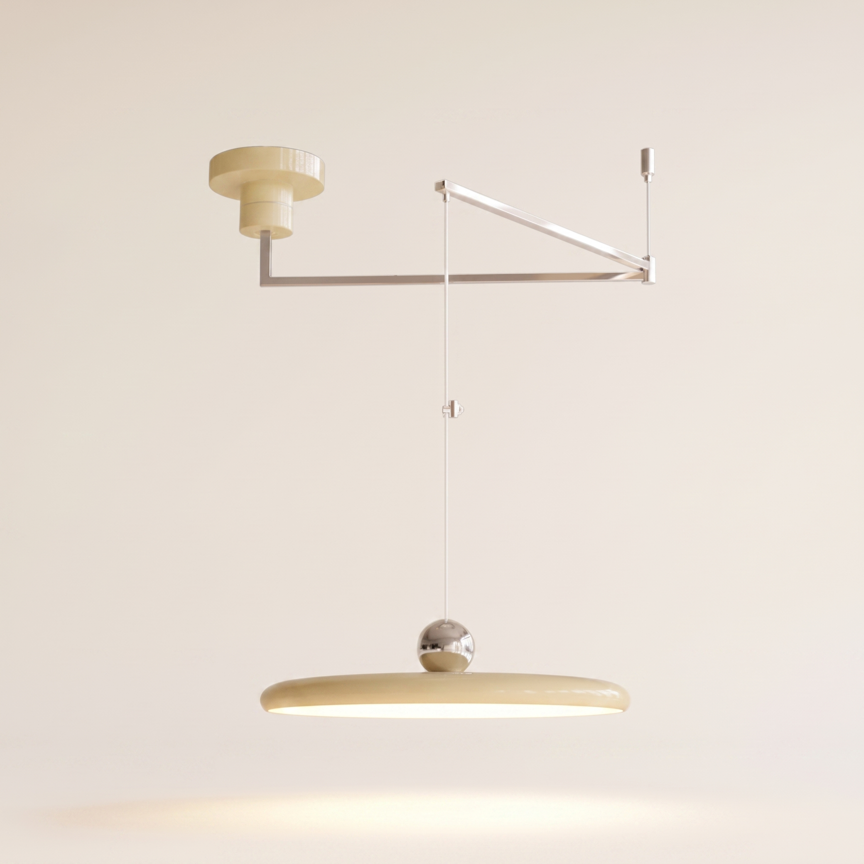 Pendant Light Adjustable Swing Arm UFO Dimmable