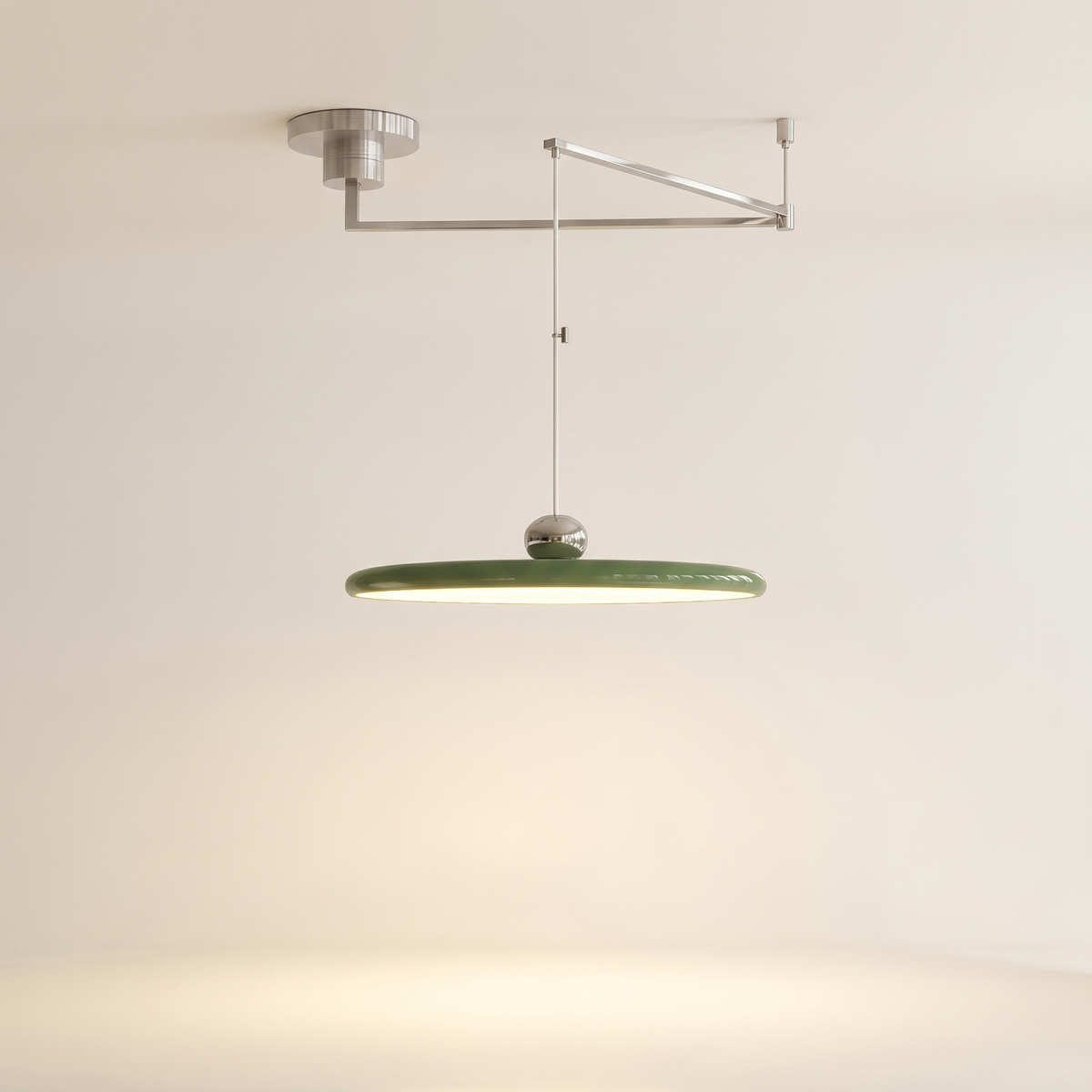 Pendant Light Adjustable Swing Arm UFO Dimmable