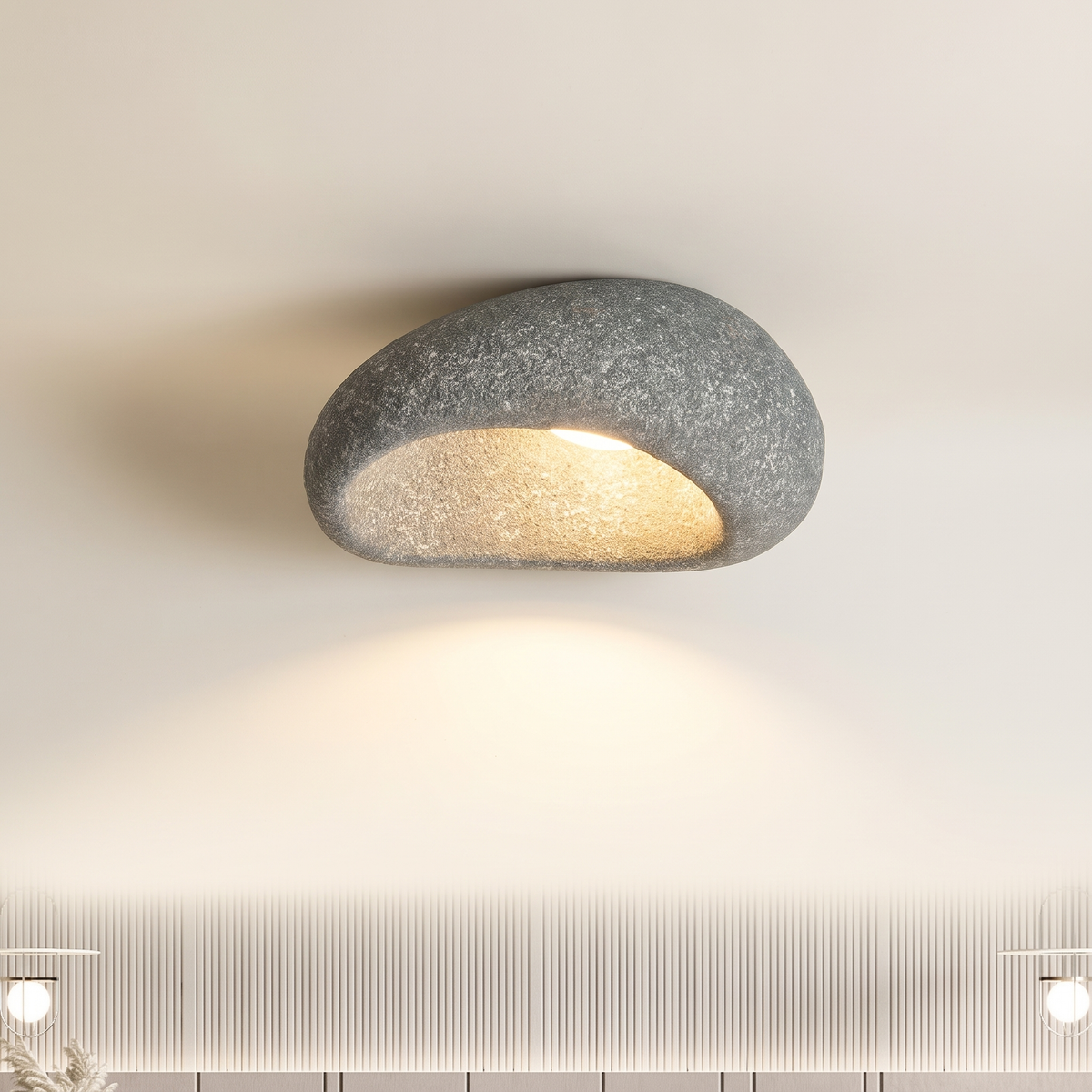 Ceiling Light Flush Mount Japanese Wabi-Sabi Cloud