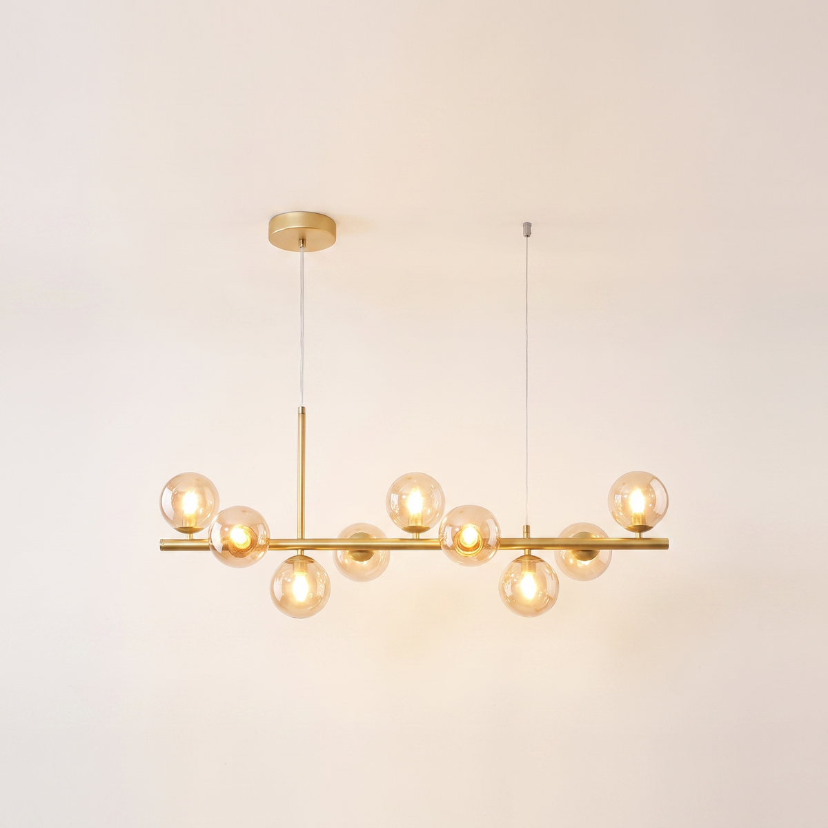 Glass Globe Bubble Chandelier