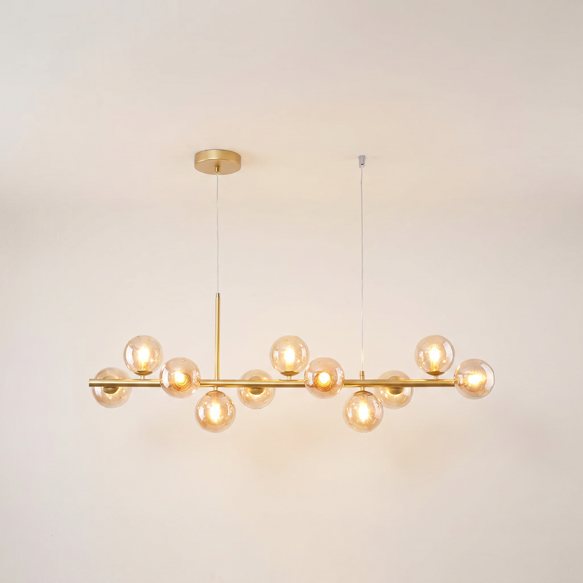 Glass Globe Bubble Chandelier