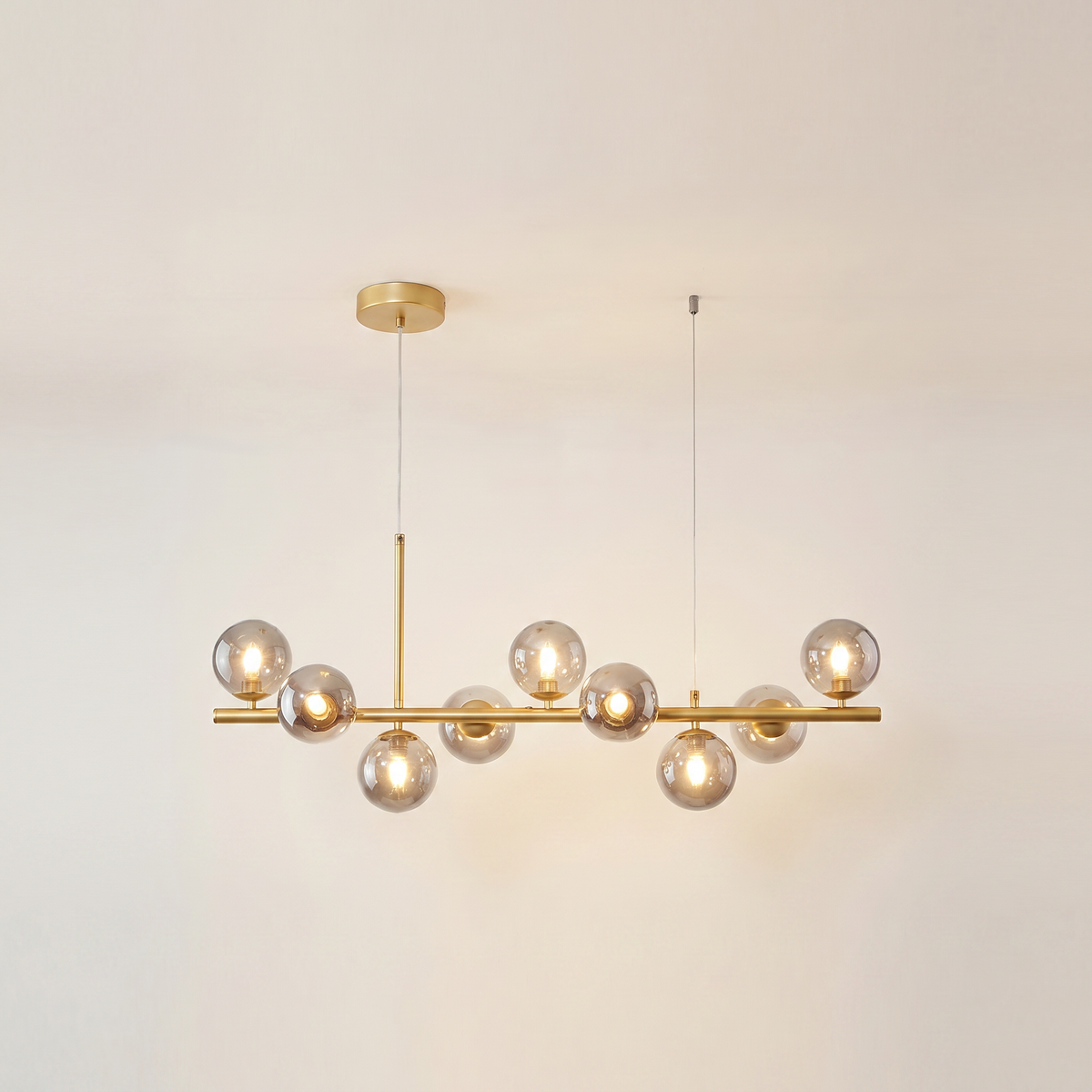 Glass Globe Bubble Chandelier