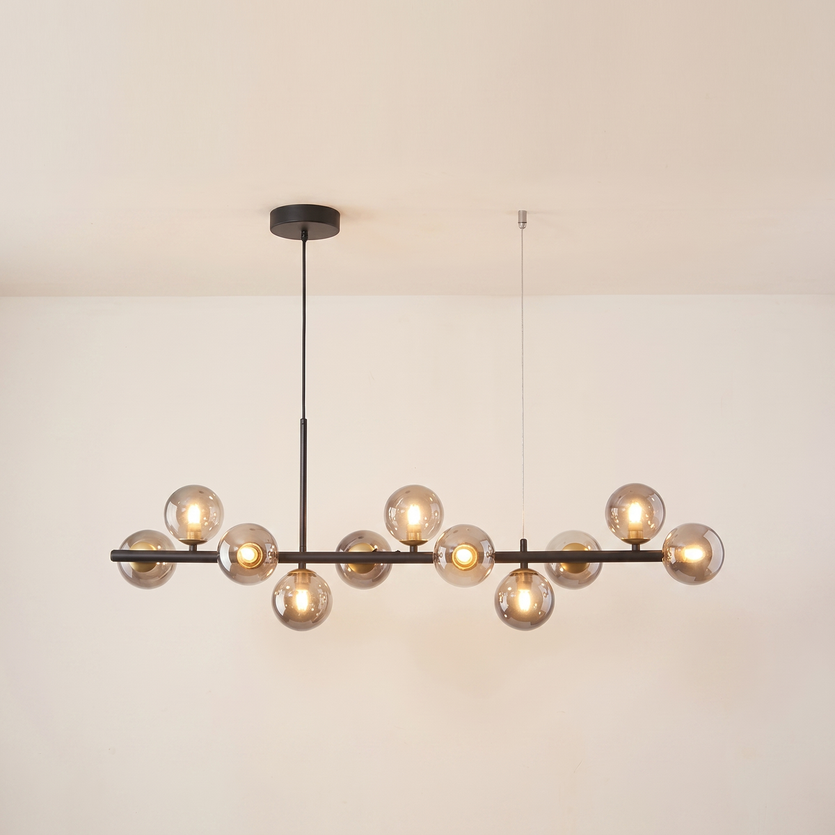 Glass Globe Bubble Chandelier