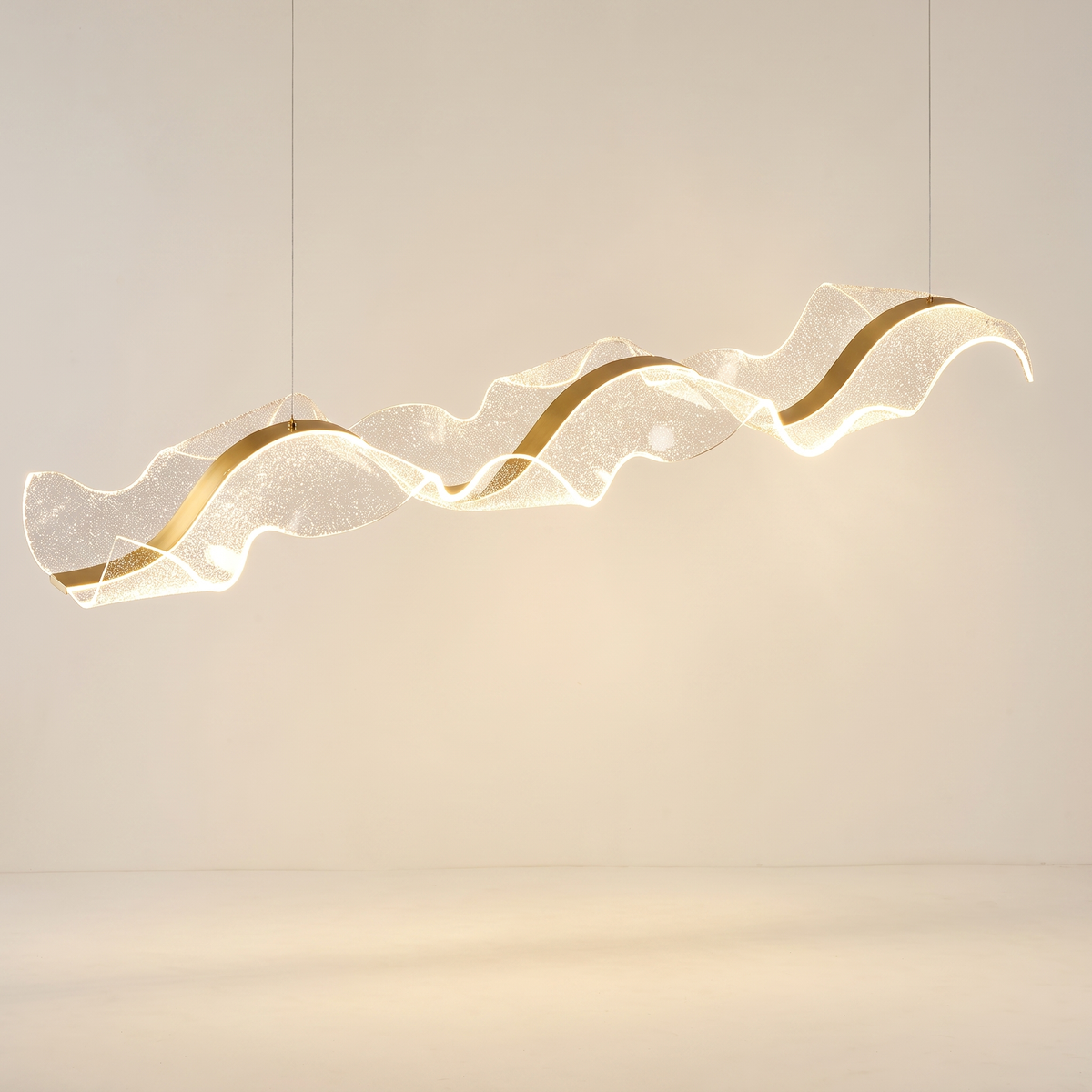 Chandelier Modern Minimalist Luxury Ribbon Acrylic