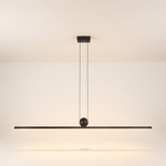 Pendant Light Long Strip Linear Dimmable LED Black