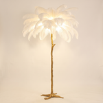 Ostrich Feather Floor Lamp Luxury