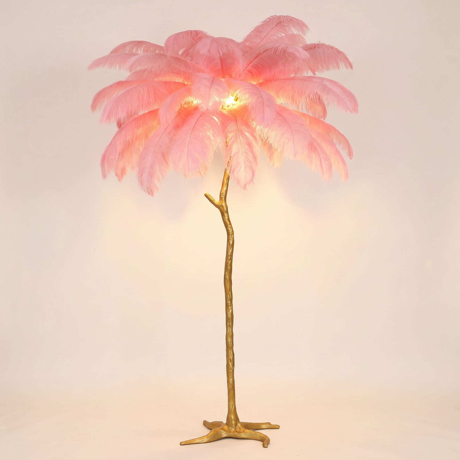 Ostrich Feather Floor Lamp Luxury