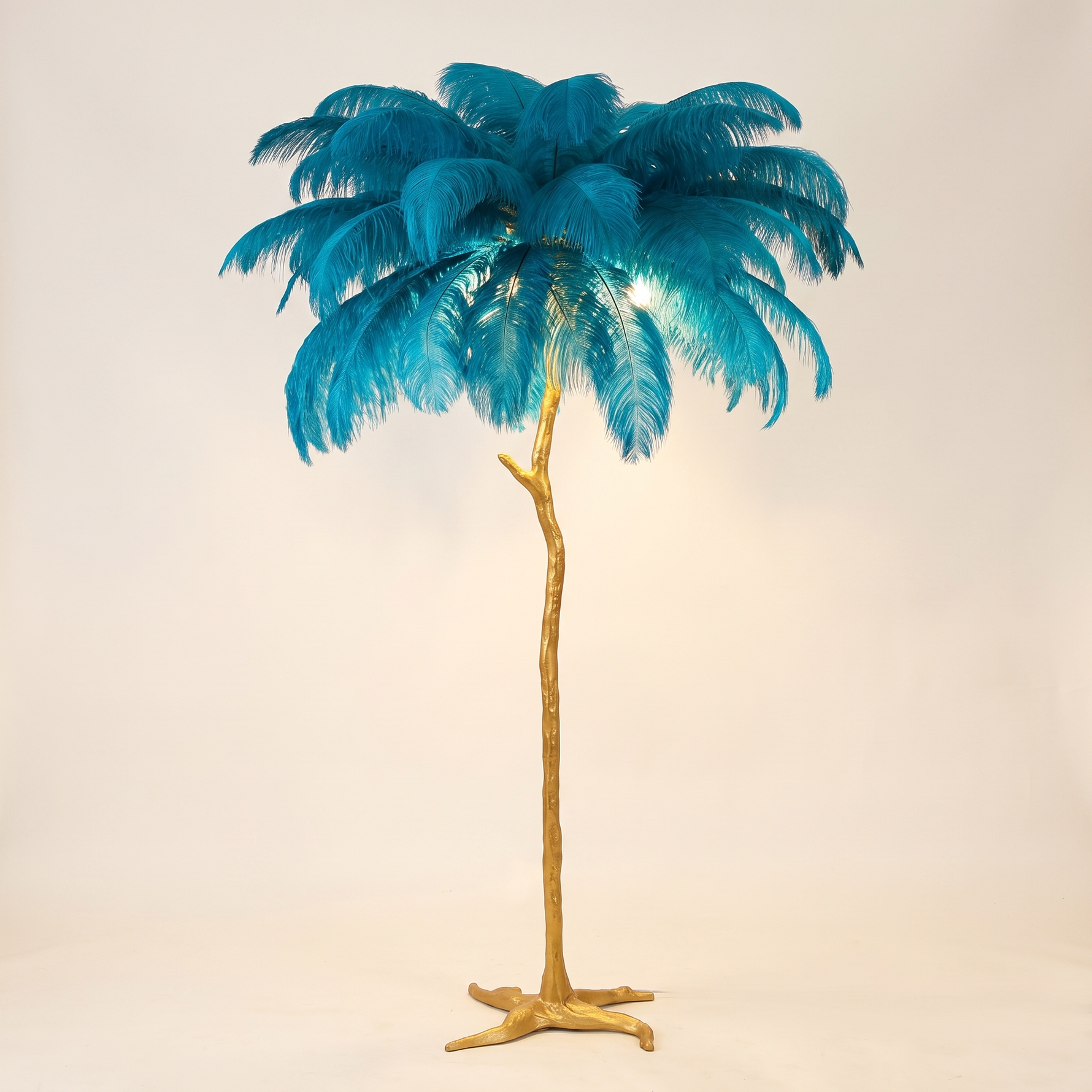 Ostrich Feather Floor Lamp Luxury