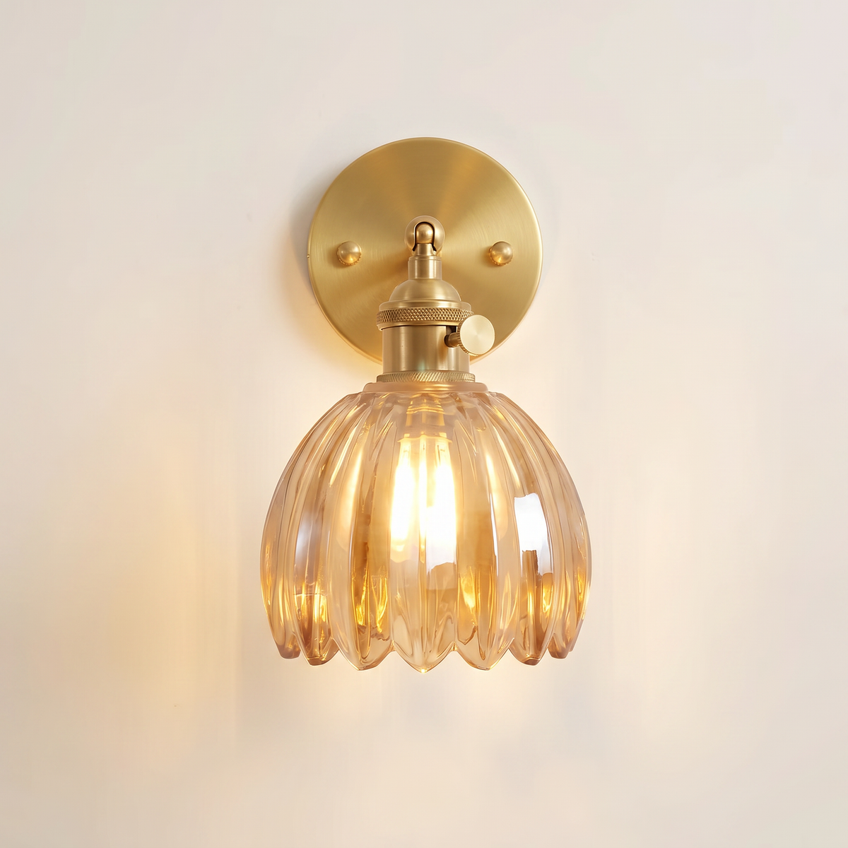 Freya Lotus Glass Wall Light